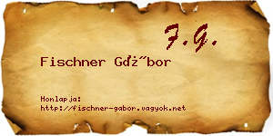 Fischner Gábor névjegykártya